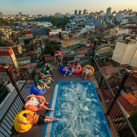 Lakeview Backpackers Hostel & Rooftop Bar Hanói Exterior foto